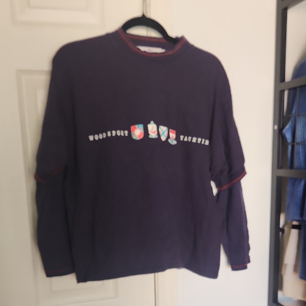 Woodsport Vintage Blue Yachting Sweater Size 5 ( Medium)